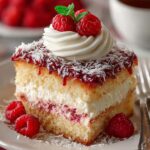 Raspberry Cake with Coconut