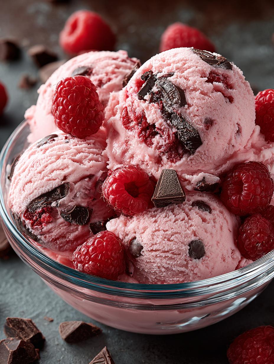 Raspberry Chocolate Chunk Ice: A Decadent Delight - Raspberry Chocolate Chunk Ice - main visual representation