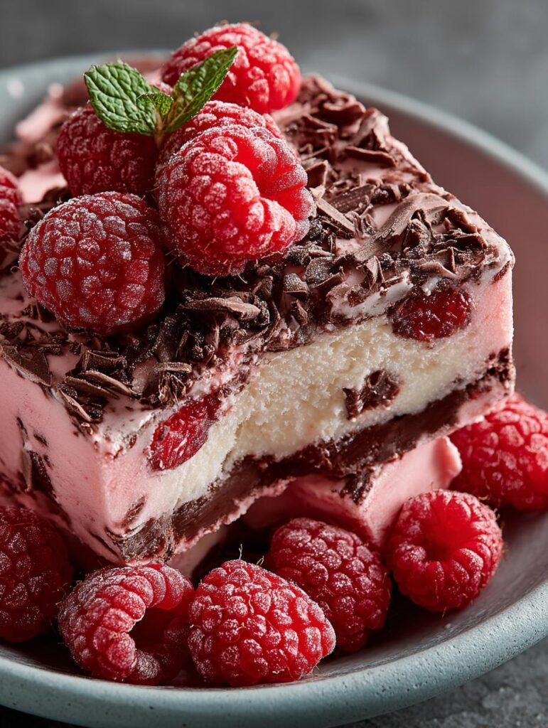 Raspberry Chocolate Chunk Ice