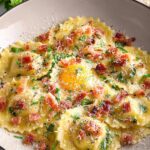 Ravioli Carbonara