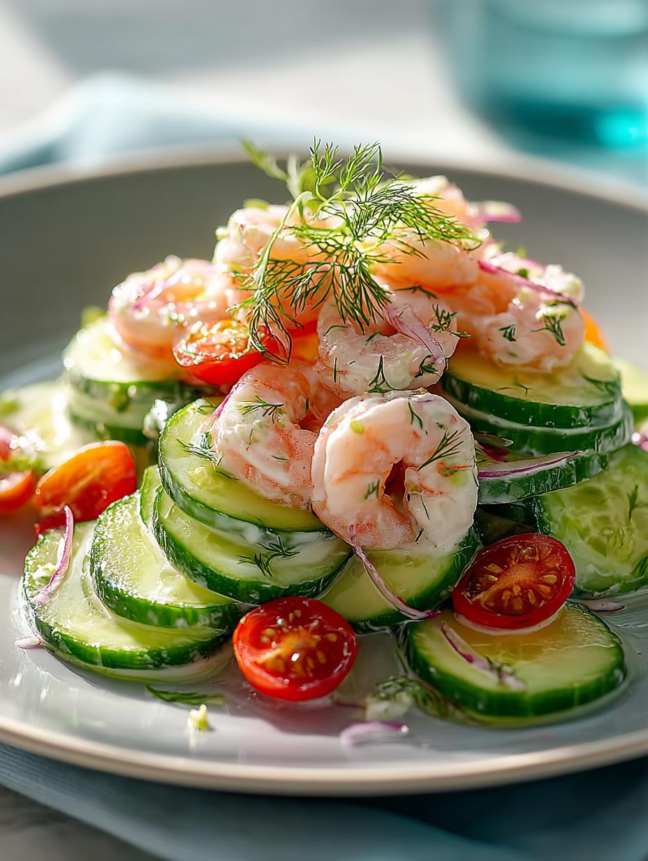 Refreshing Creamy Cucumber Shrimp: 4 Summer Recipes 5 Refreshing Creamy Cucumber Shrimp: 4 Summer Recipes - Refreshing Creamy Cucumber Shrimp - main visual representation