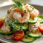 Refreshing Creamy Cucumber Shrimp