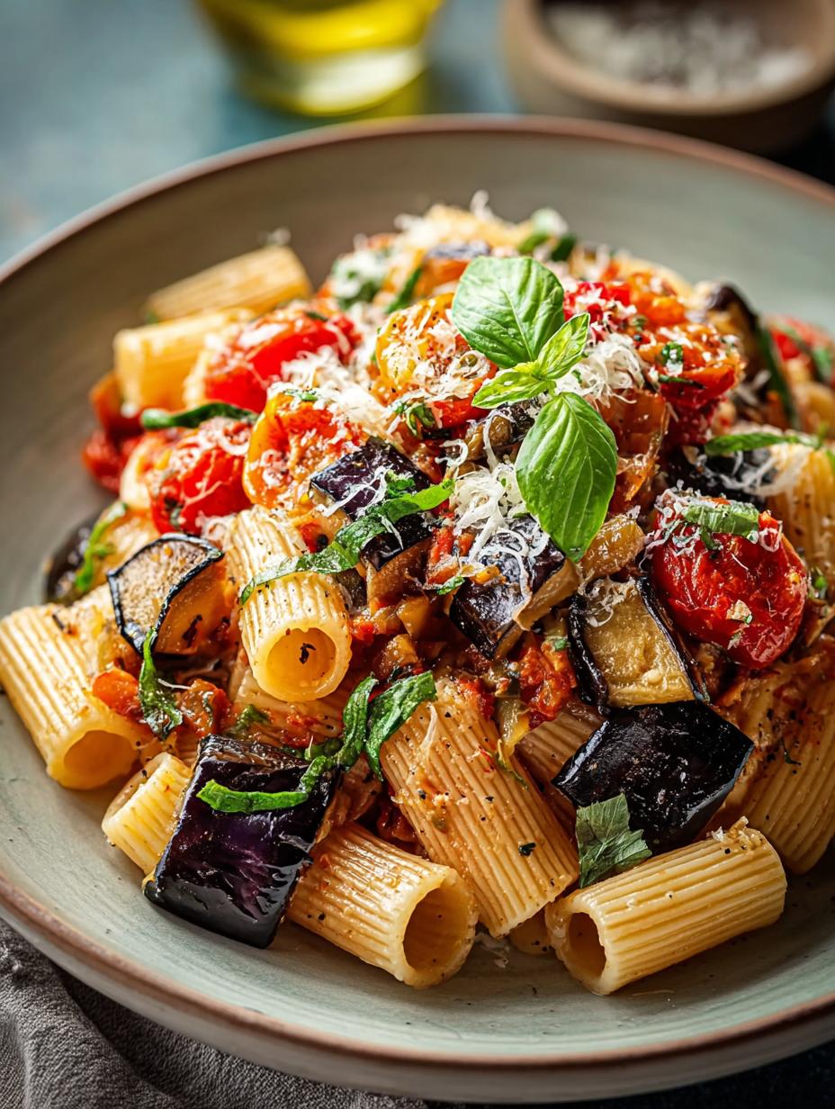 Roasted Eggplant Pasta