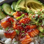 Salmon Rice Bowls High