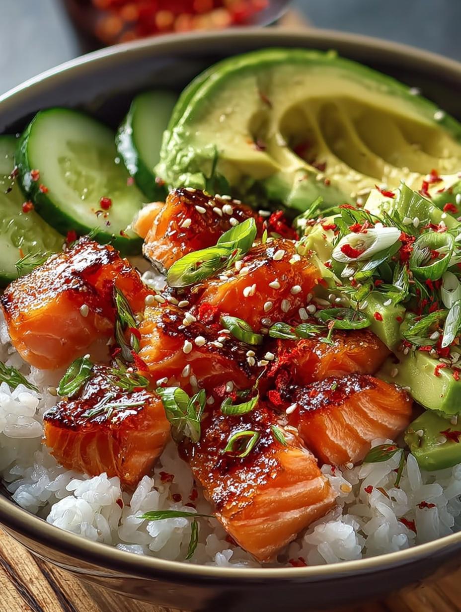 Salmon Rice Bowls High