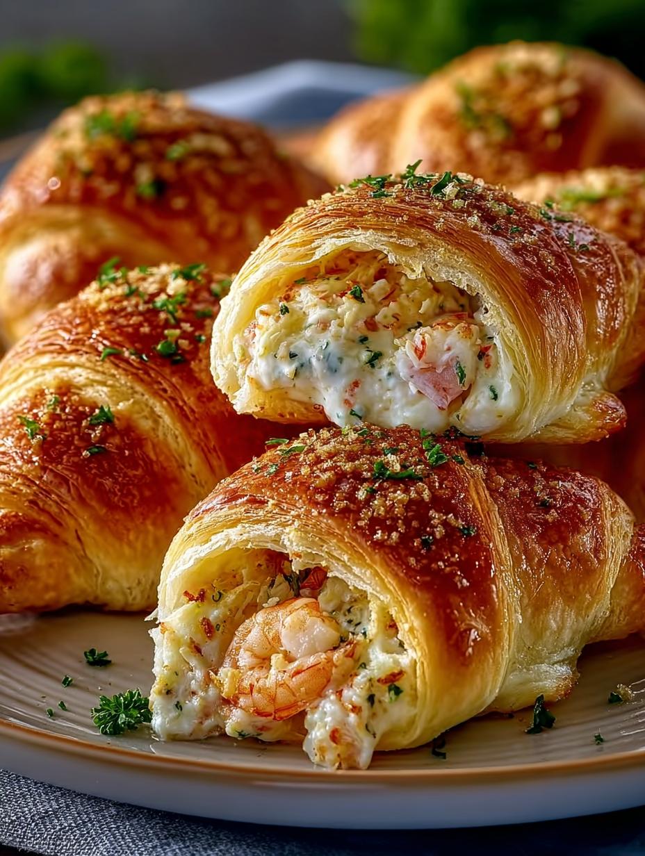 Shrimp Crab Stuffed Crescent