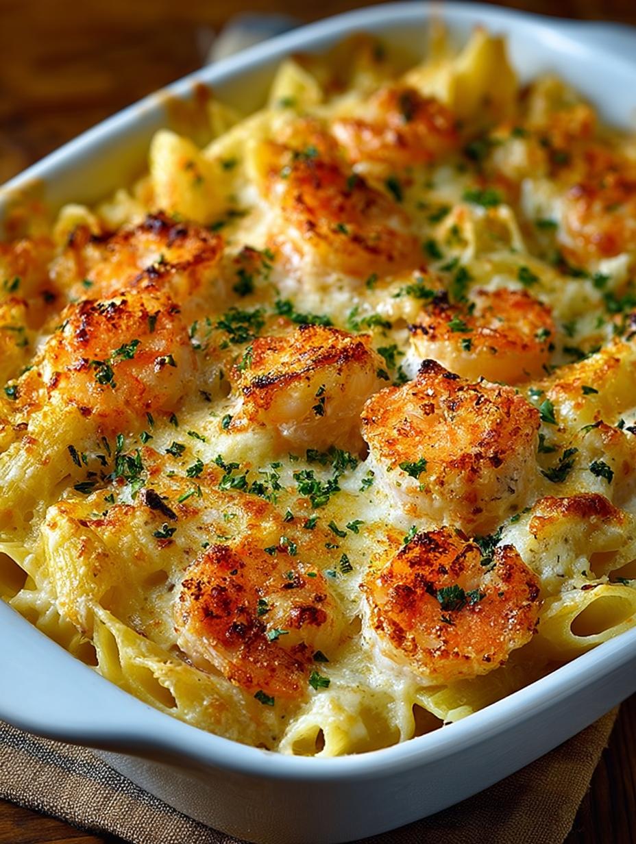 Shrimp Scampi Pasta Bake: 6 Reasons to Indulge Tonight 6 Shrimp Scampi Pasta Bake: 6 Reasons to Indulge Tonight - Shrimp Scampi Pasta Bake - additional detail