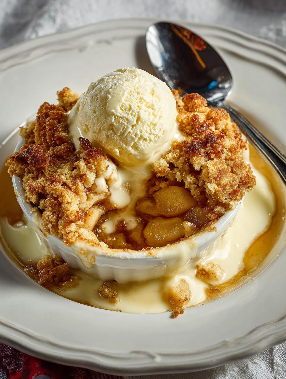 Delicious Single Serve Apple Crumble Recipe for One - Single Serve Apple Crumble - additional detail