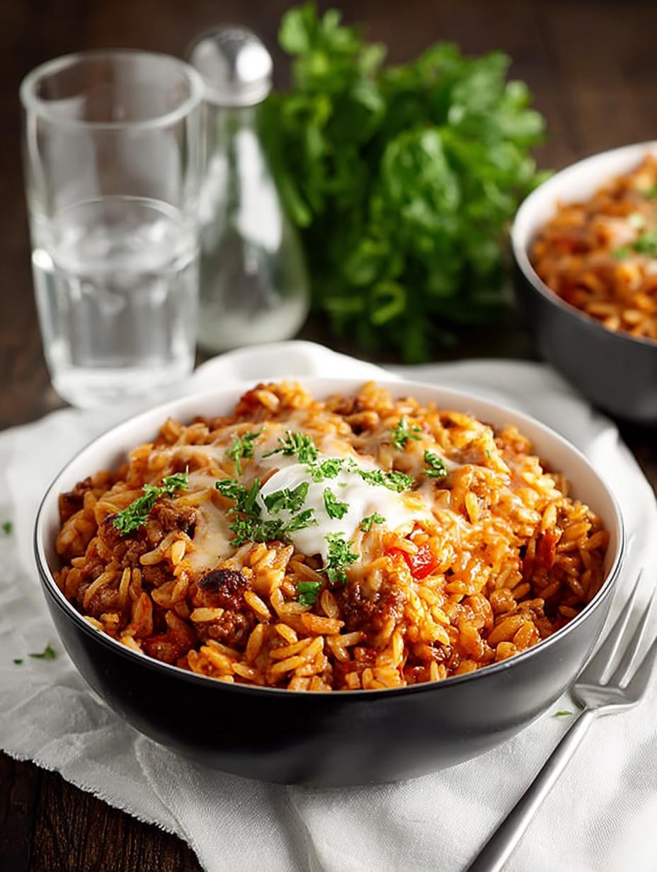Sloppy Joe Orzo Skillet: 5 Comforting Family Meals - Sloppy Joe Orzo Skillet - main visual representation