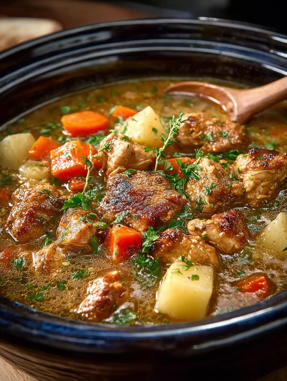 Slow Cooker Chicken Stew: 5 Steps to Comforting Perfection - Slow Cooker Chicken Stew - additional detail