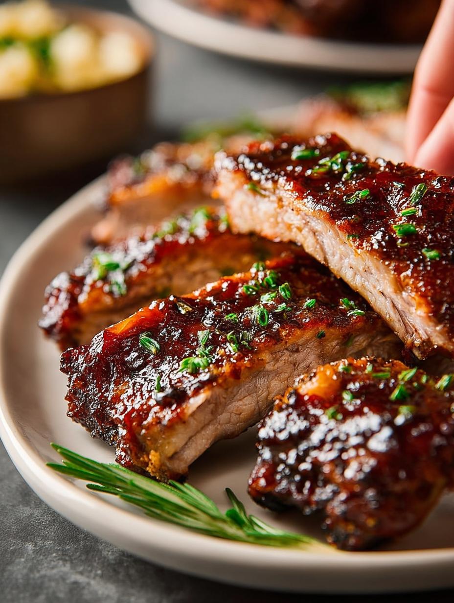 Slow Cooker Ribs with BBQ Sauce for Tender Perfection - Slow Cooker Ribs with - additional detail