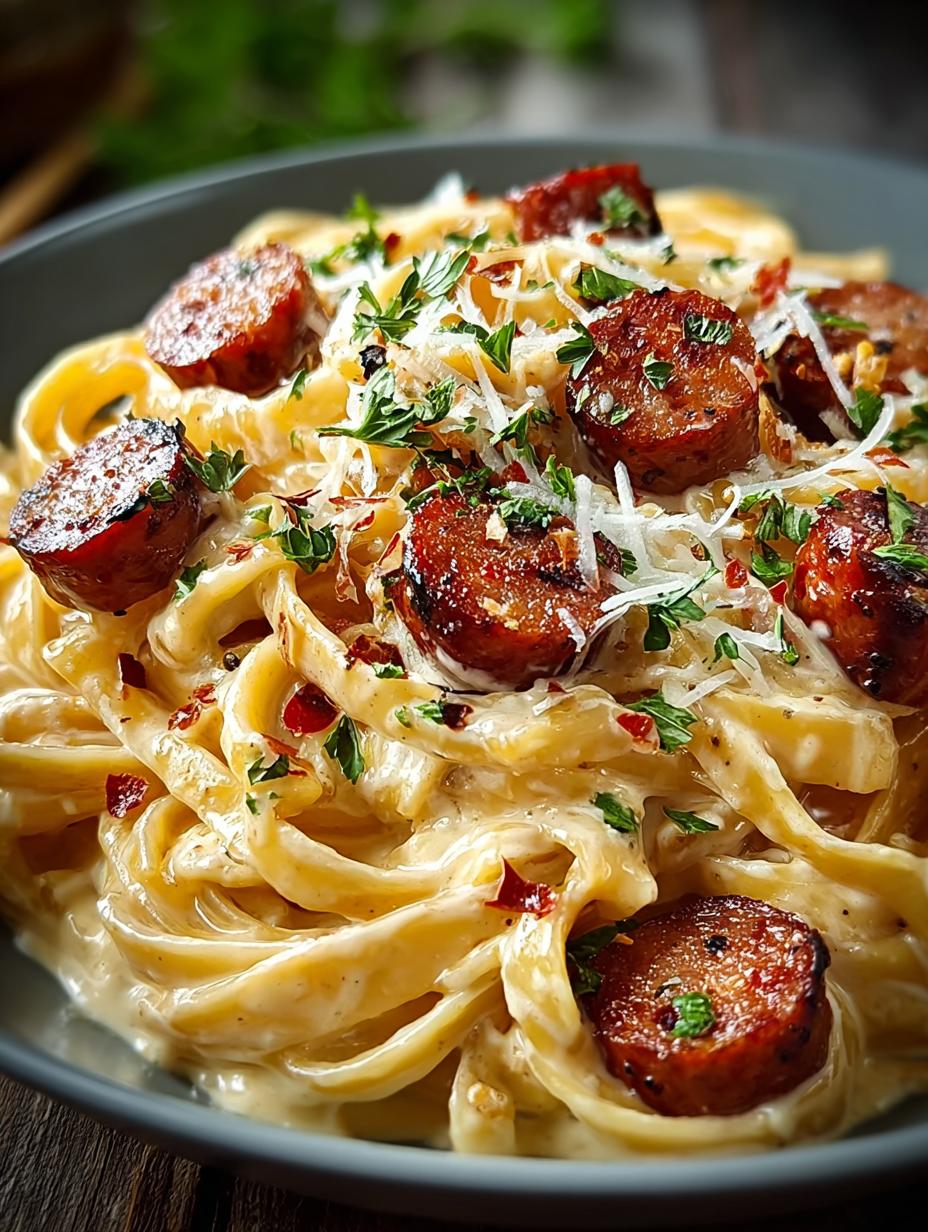 Smoky Sausage Cajun Alfredo: 5 Comforting Steps - Smoky Sausage Cajun Alfredo - main visual representation