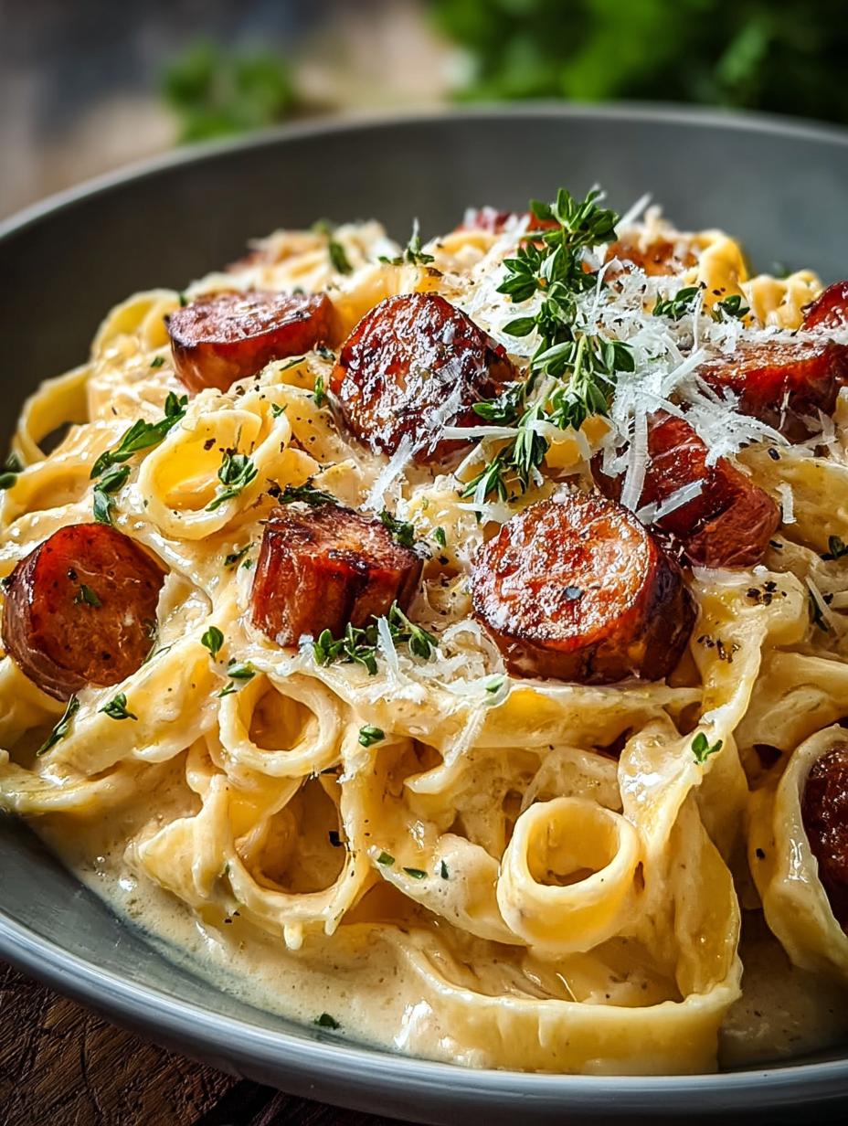 Smoky Sausage Cajun Alfredo