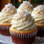 Snowy Coconut Dream Cupcakes