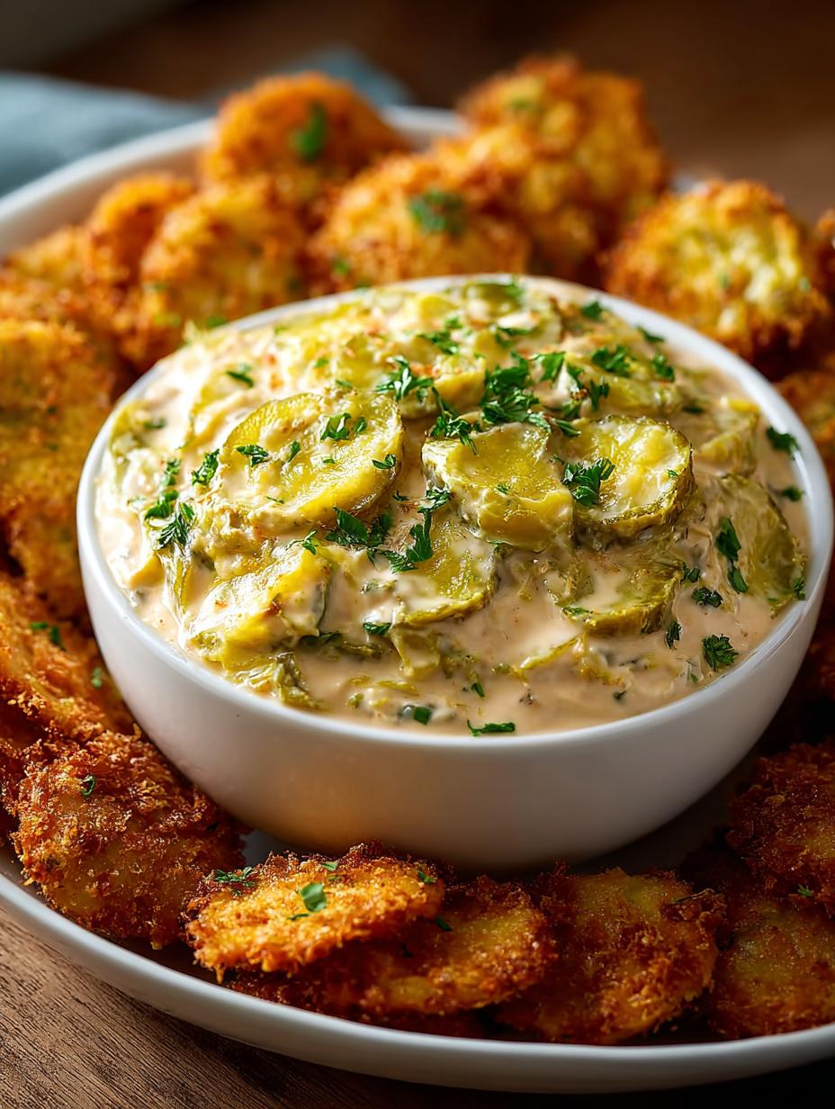 Spicy Fried Pickle Dip