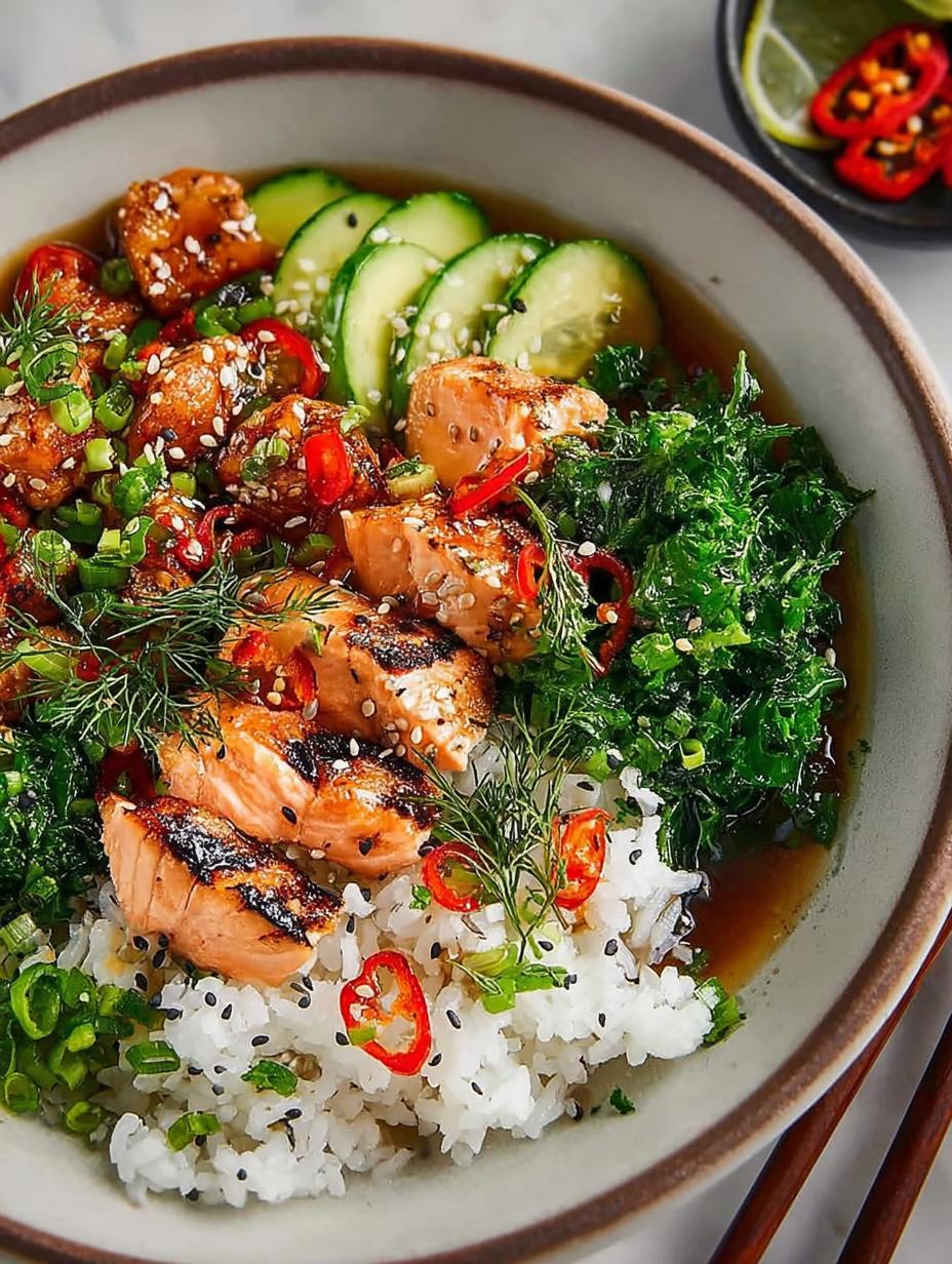 Spicy Salmon Bowls with
