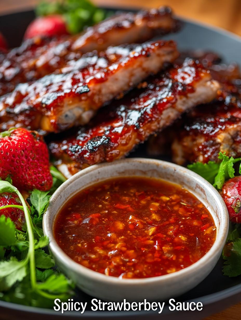Delicious Spicy Strawberry BBQ Sauce for Grilling - Spicy Strawberry Bbq Sauce - additional detail