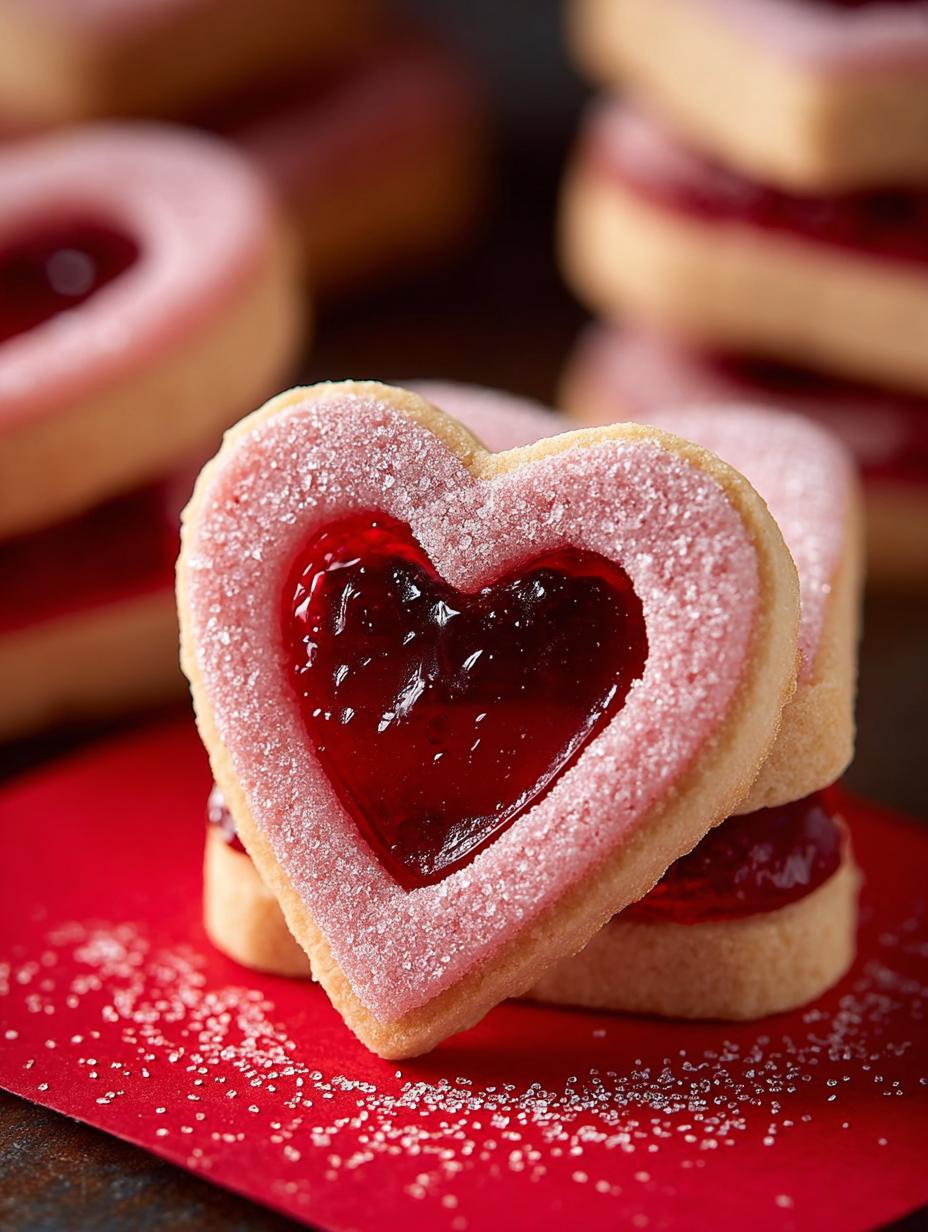 Stained Glass Valentine Cookies: 24 Colorful Treats for Love - Stained Glass Valentine Cookies - additional detail