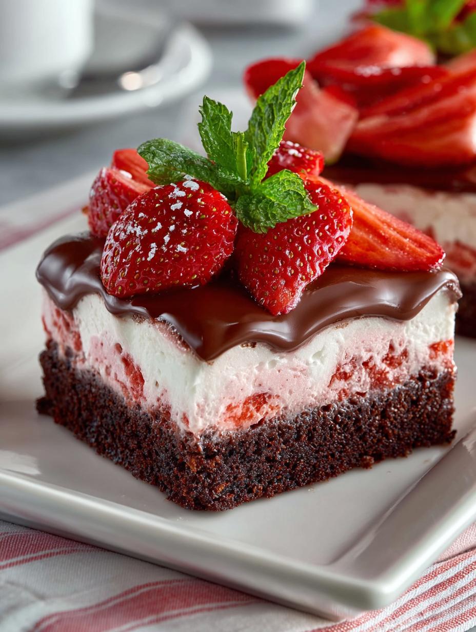 Strawberry Brownie Layer Cake: 5 Decadent Layers to Savor - Strawberry Brownie Layer Cake - additional detail