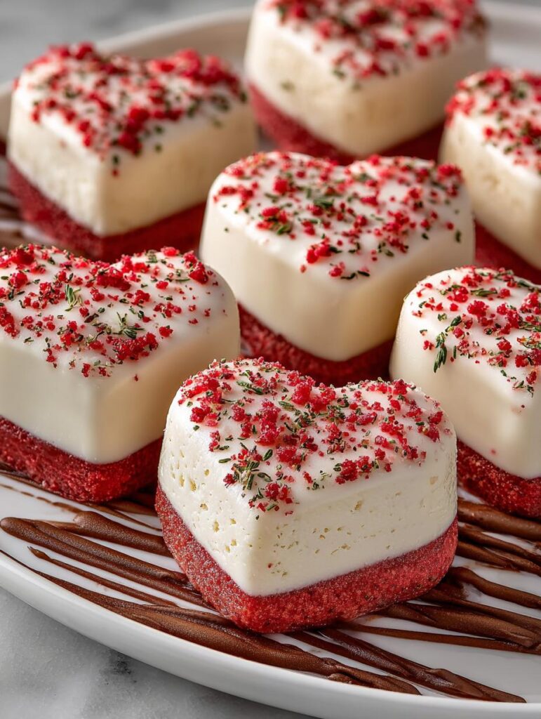 Strawberry Cake Truffle Hearts
