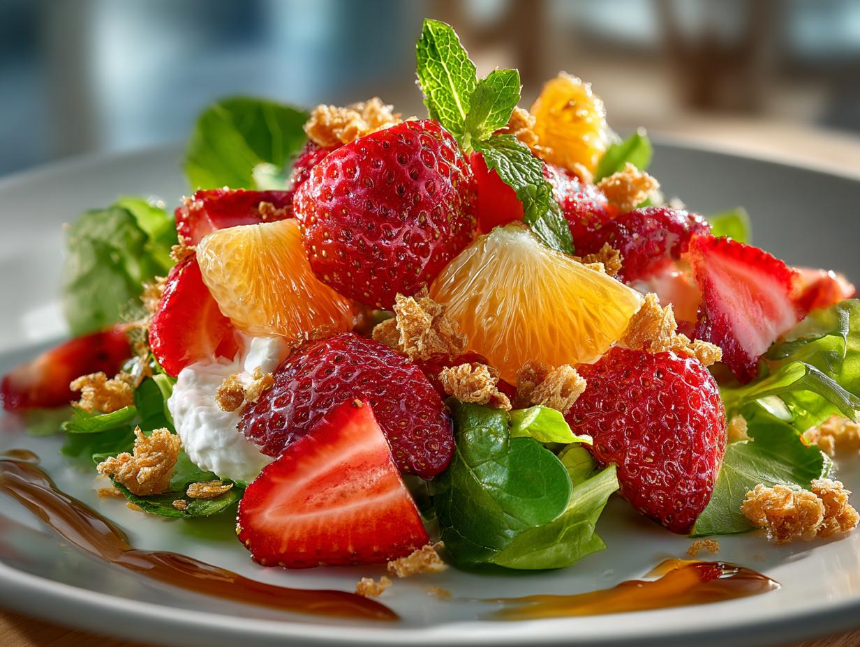 Strawberry Crunch Salad with Whipped Cream Delight 5 Strawberry Crunch Salad with Whipped Cream Delight - Strawberry Crunch Salad with - main visual representation