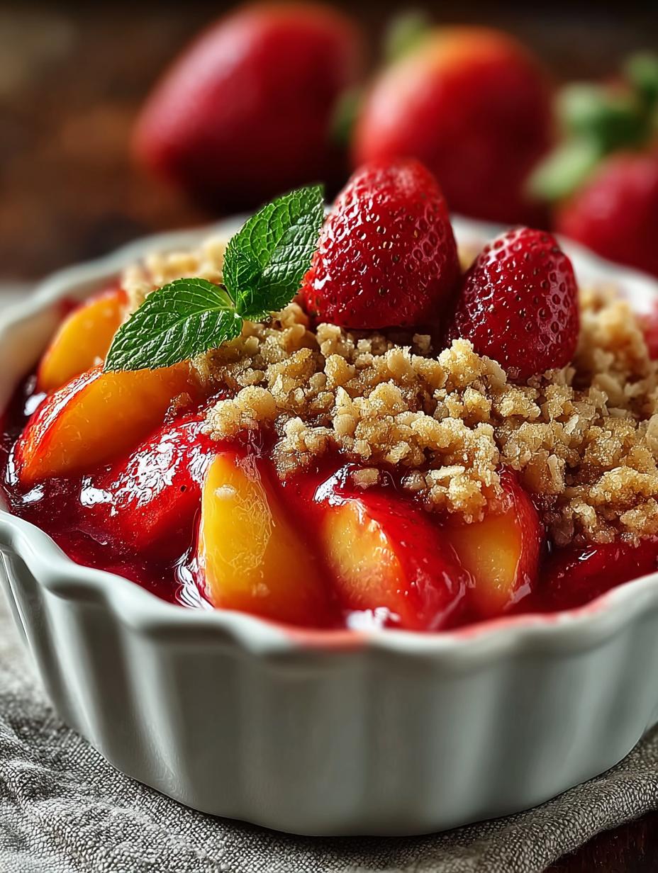 Delicious Strawberry Peach Crisp: A Summer Delight - Strawberry Peach Crisp - main visual representation