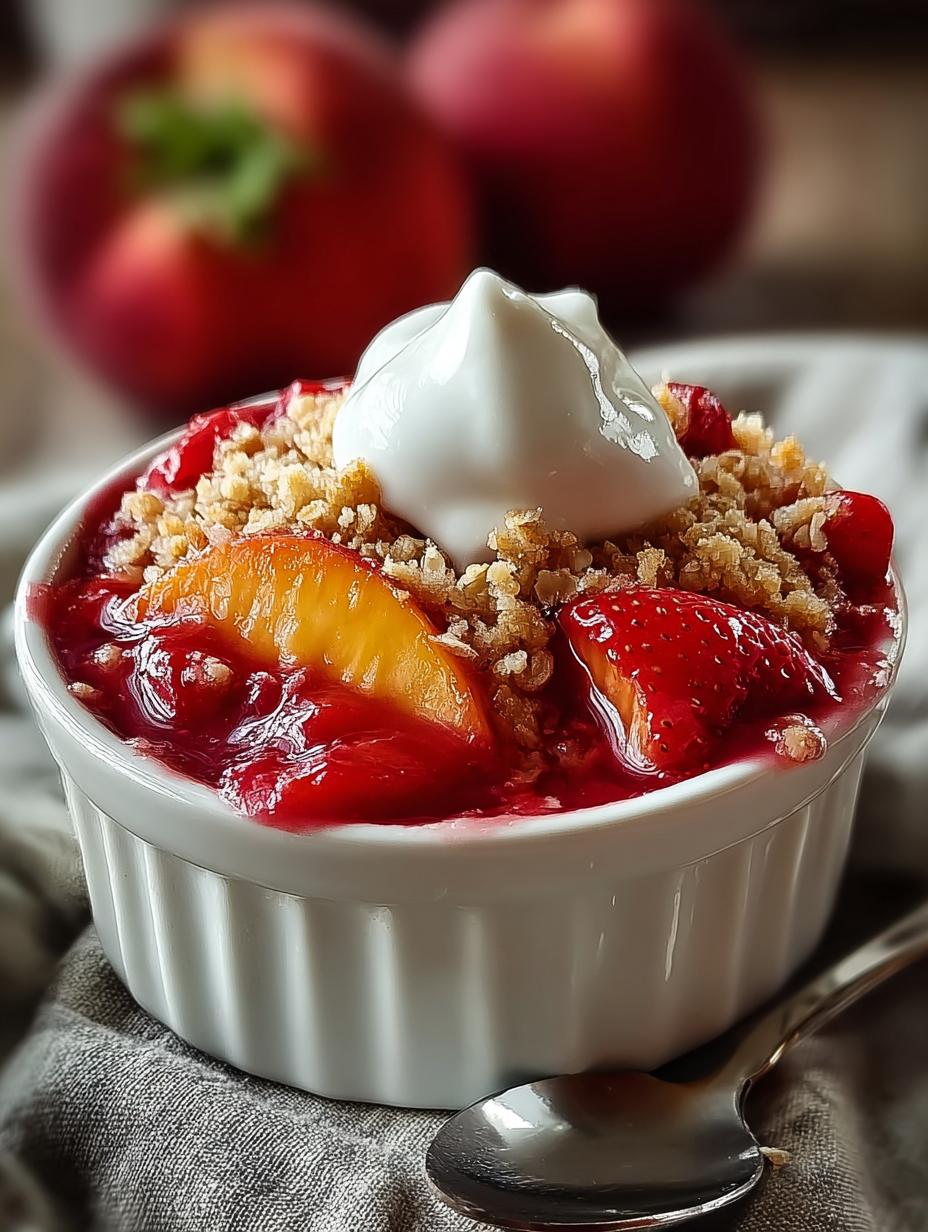 Delicious Strawberry Peach Crisp: A Summer Delight - Strawberry Peach Crisp - additional detail