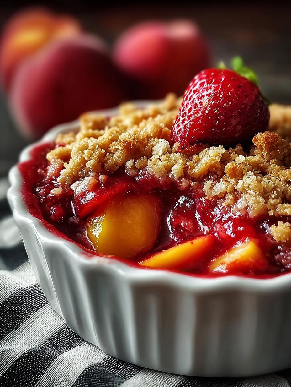 Strawberry Peach Crisp