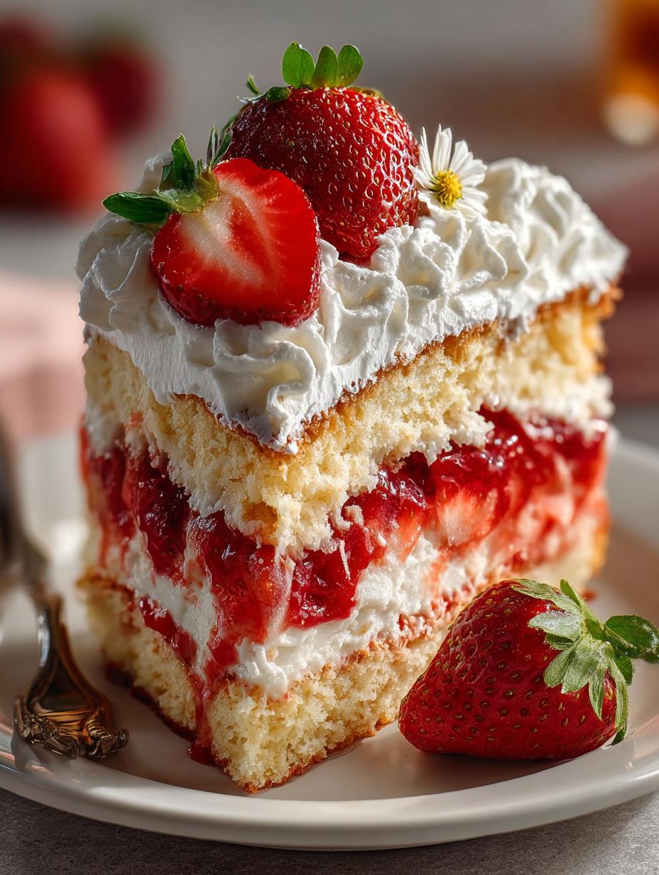 Strawberry Shortcake Cake