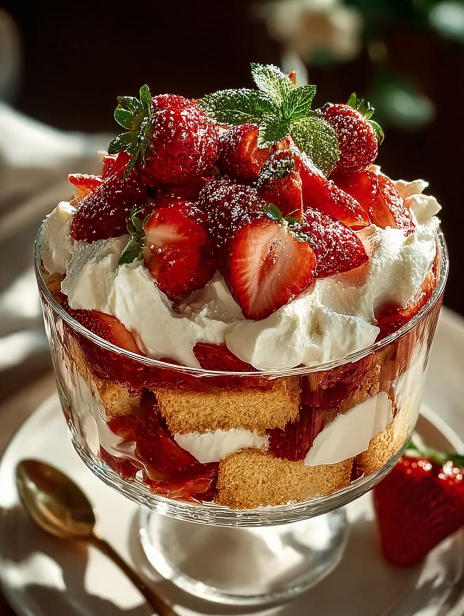 Strawberry Shortcake Trifle