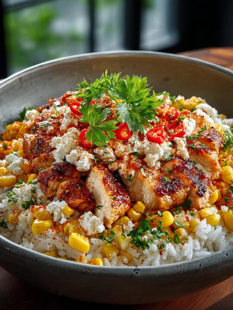 Street Corn Chicken Rice