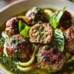 Summer Pesto Mini Meatball