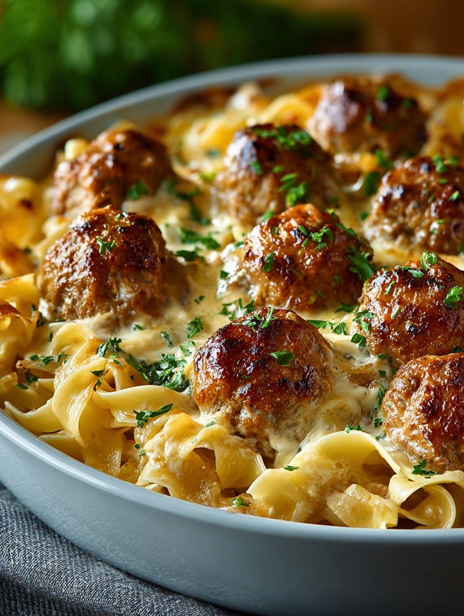 Swedish Meatball Noodle Bake: A Comforting Delight - Swedish Meatball Noodle Bake - main visual representation