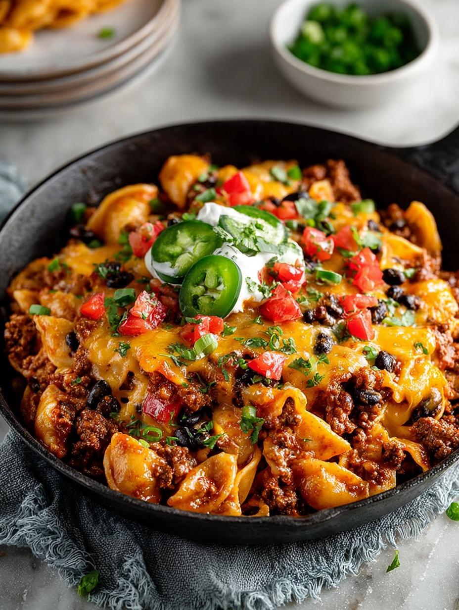Taco Pasta Skillet with