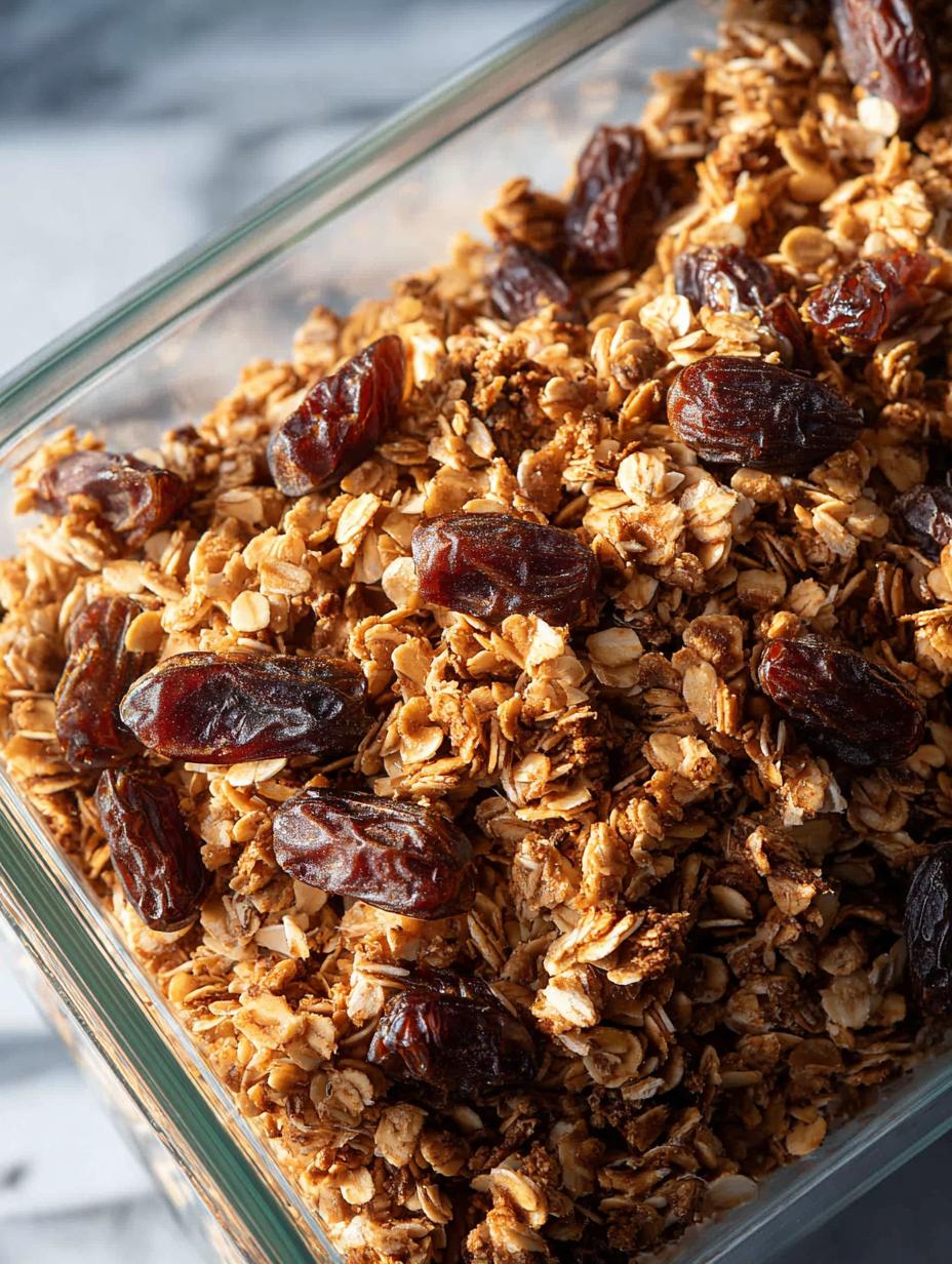 Delicious Tahini Granola with Dates Recipe to Savor - Tahini Granola with Dates - main visual representation