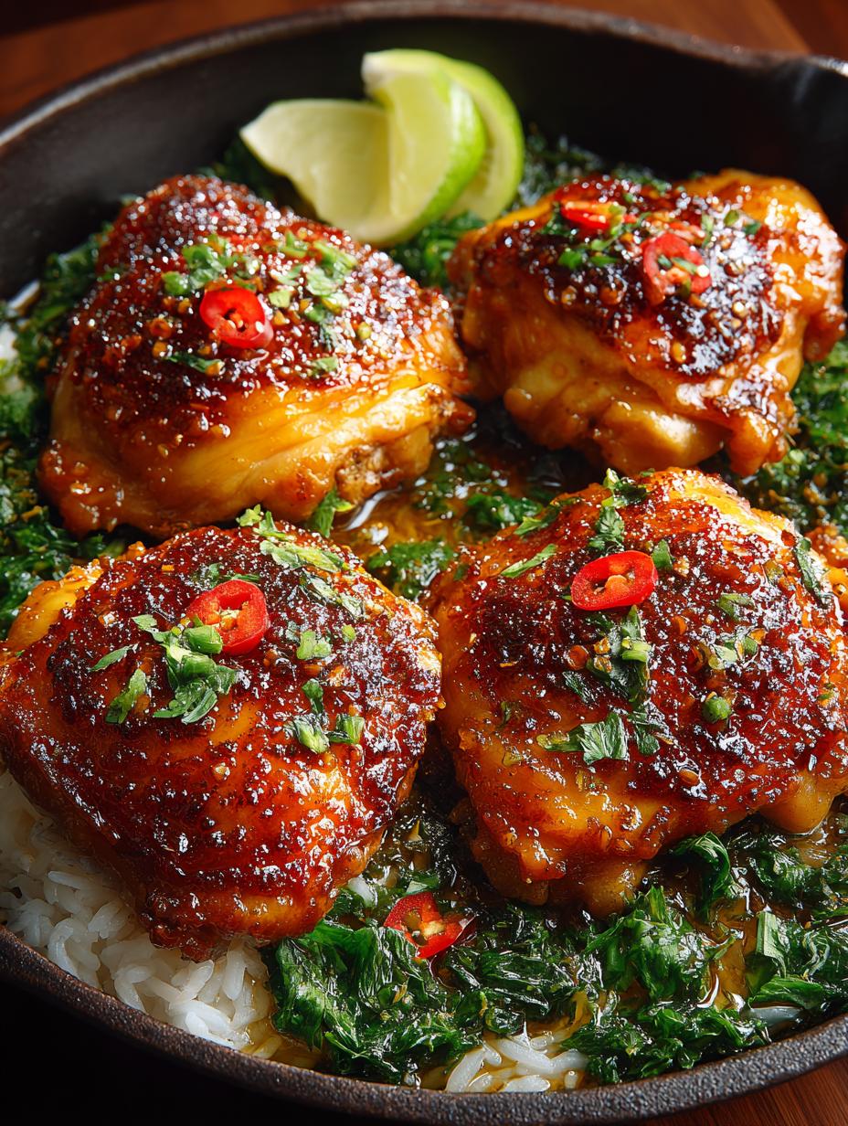 30-Minute Thai Sticky Chicken Thighs That Wow - Thai Sticky Chicken Thighs - main visual representation