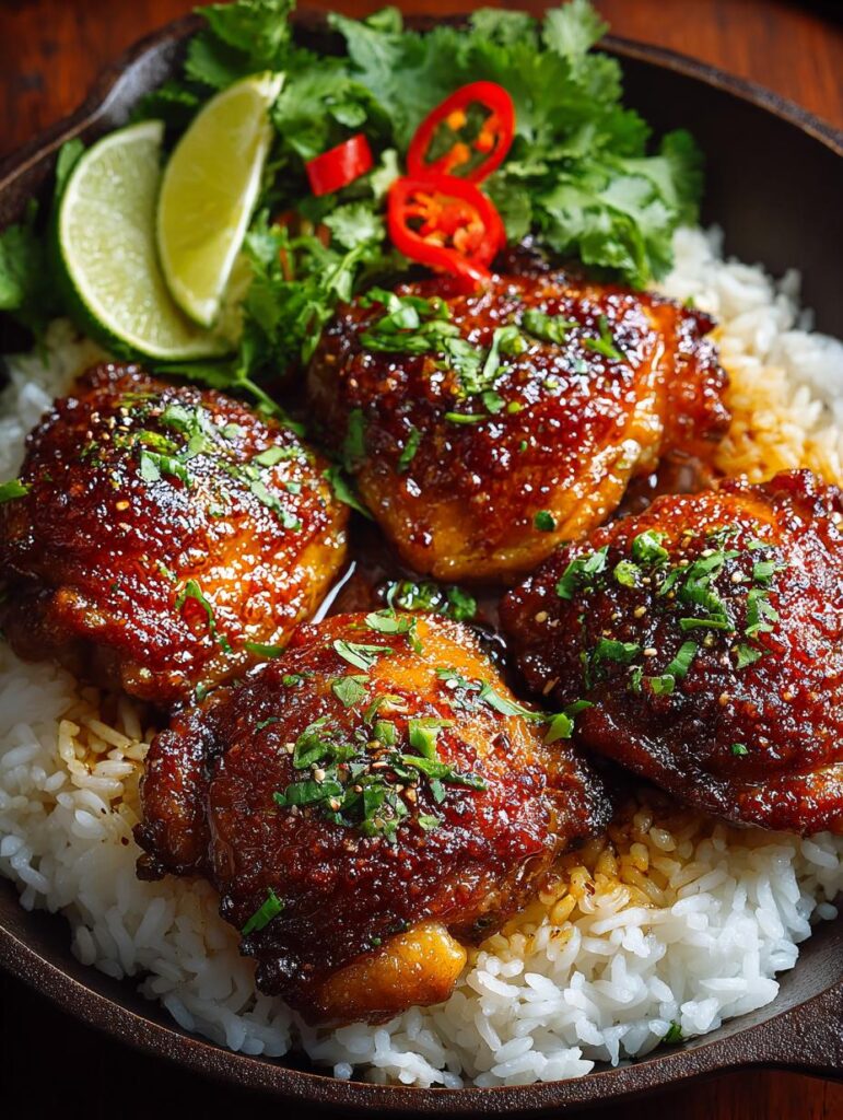 Thai Sticky Chicken Thighs