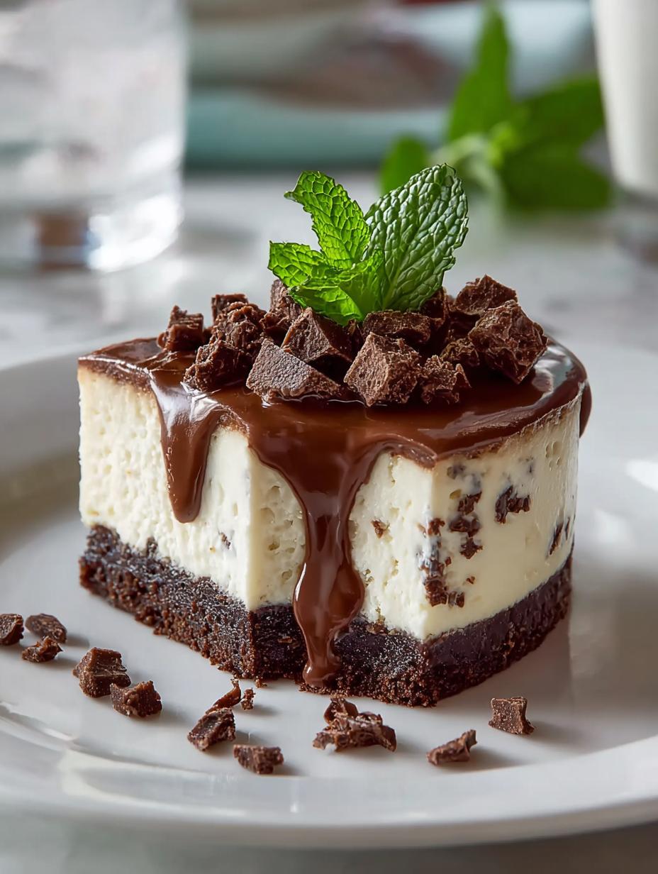 Thin Mint Cheesecake