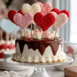 Valentines Heart Cake Toppers