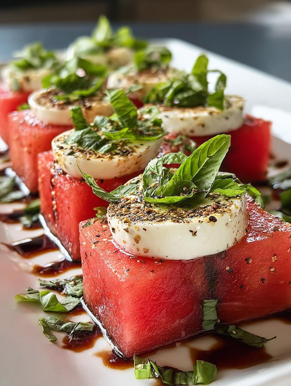Watermelon Caprese: 6 Refreshing Twists for Summer Bliss - Watermelon Caprese - main visual representation
