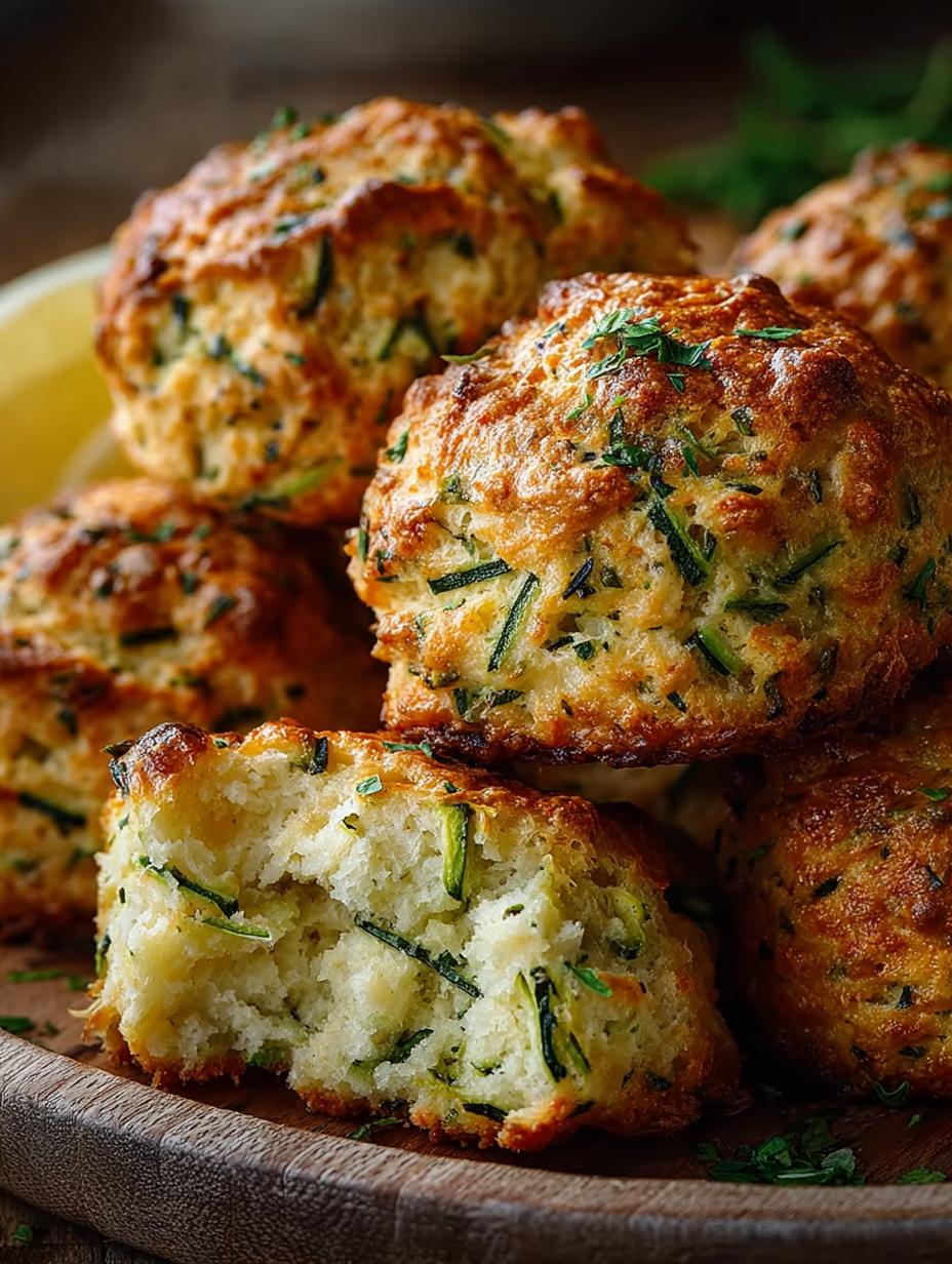 Zucchini Biscuits Parmesan Herb