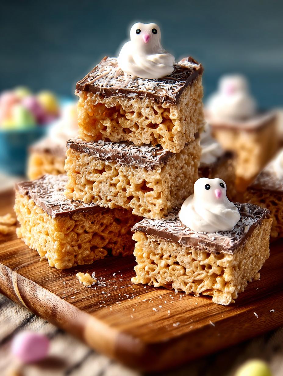 Adorable Easter Rice Krispie Treats with Peeps & Mini Eggs - ?utm Source=rss&utm Medium=rss&utm Campaign=adorable - main visual representation