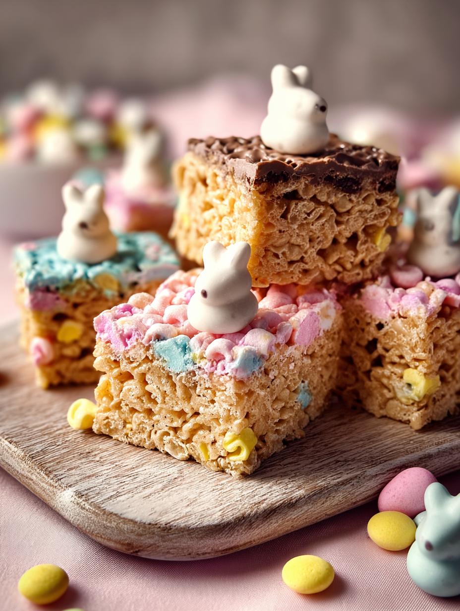 Adorable Easter Rice Krispie Treats with Peeps & Mini Eggs - ?utm Source=rss&utm Medium=rss&utm Campaign=adorable - additional detail