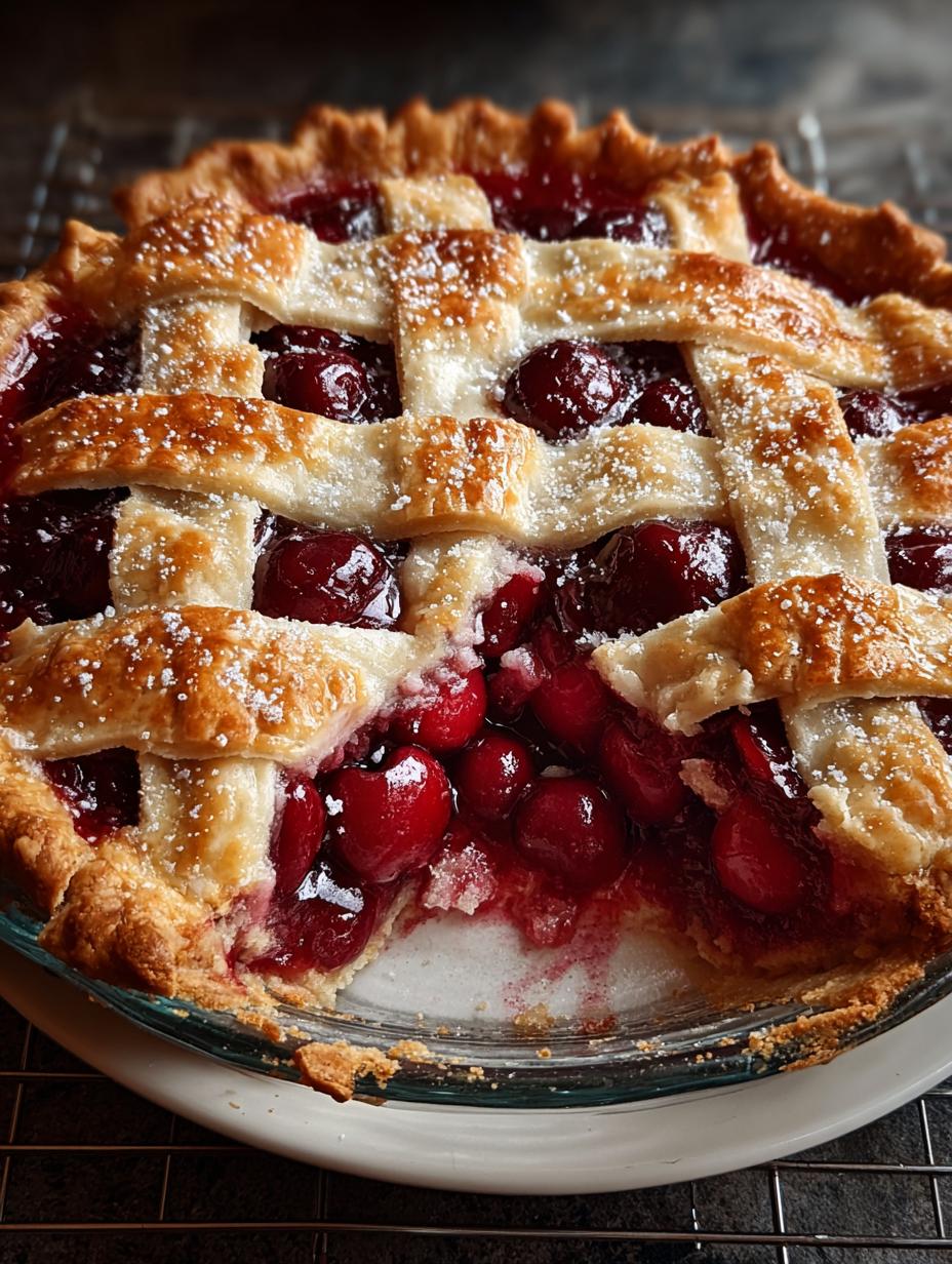 Baked Fresh Cherry Pie