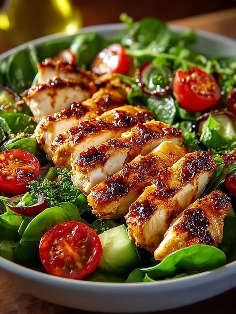 Baked Marinated Chicken Salad