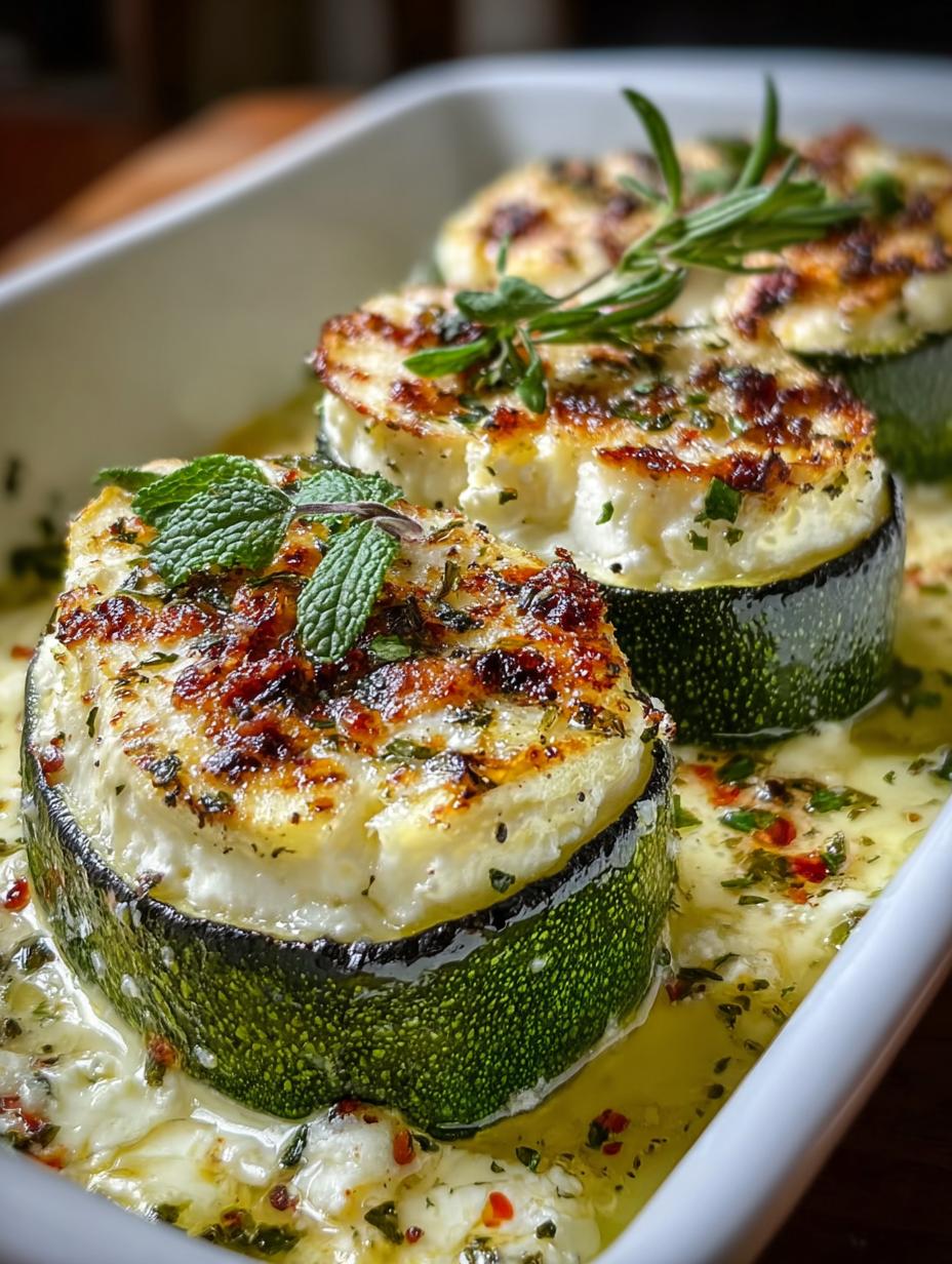 Baked Zucchini with Goat