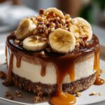 Banana Caramel Nut Cheesecake