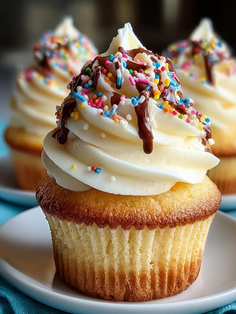 Banana Milkshake Cupcakes