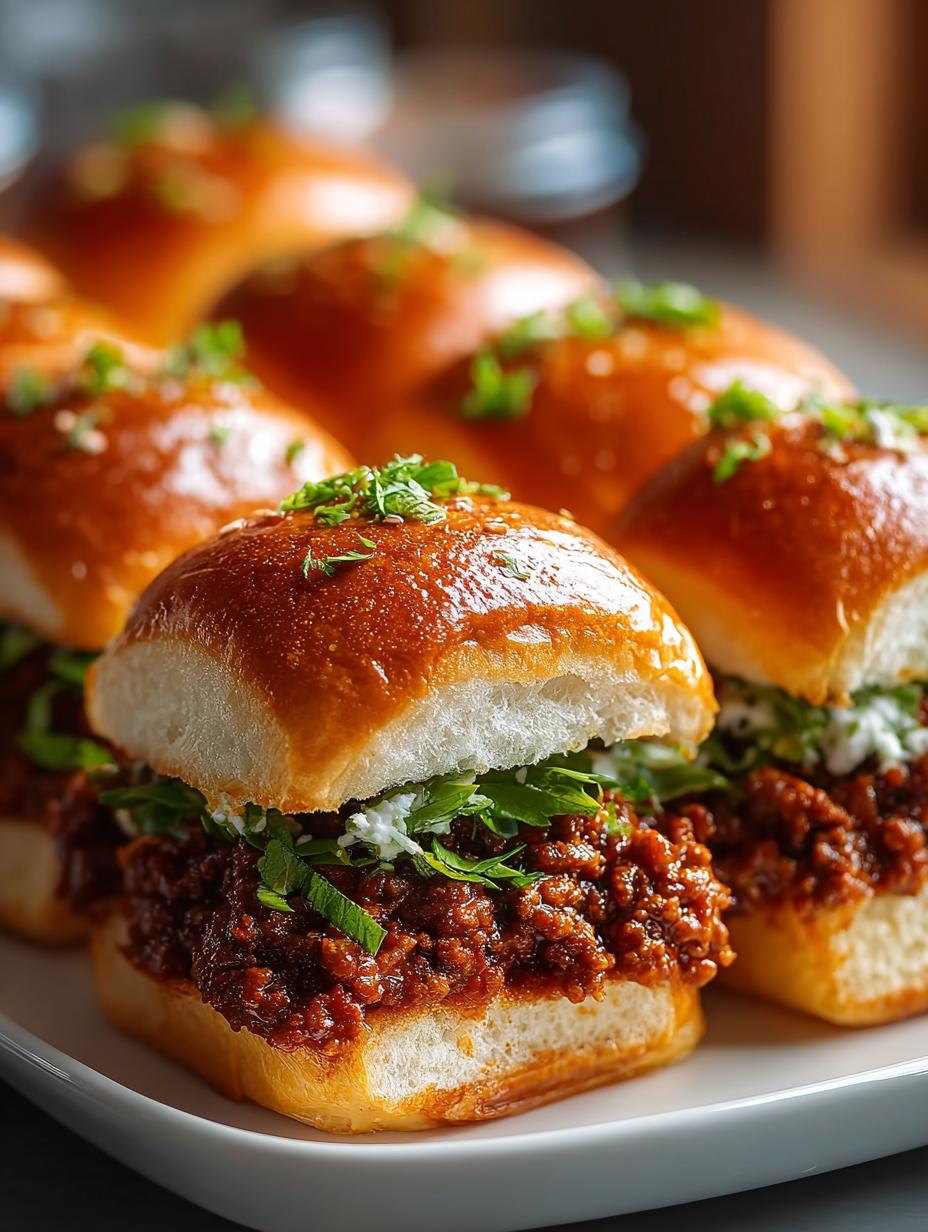 Ultimate Beef Sloppy Joe Sliders for Every Occasion - Beef Sloppy Joe Sliders - main visual representation