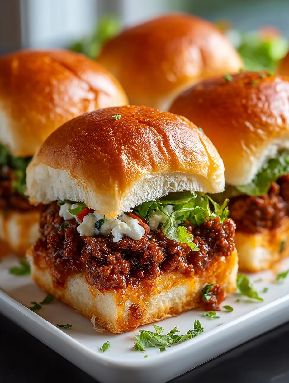 Ultimate Beef Sloppy Joe Sliders for Every Occasion - Beef Sloppy Joe Sliders - additional detail